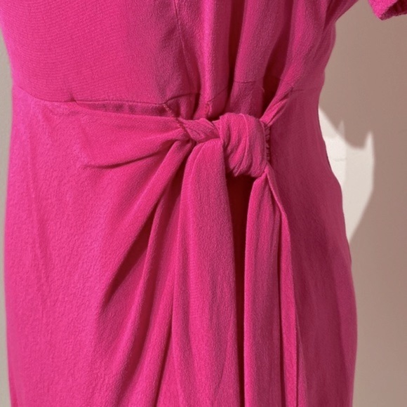 Maeve (Anthropologie) NWT Resort wrap short sleeve short dress in Pink size 8 - Picture 8 of 13